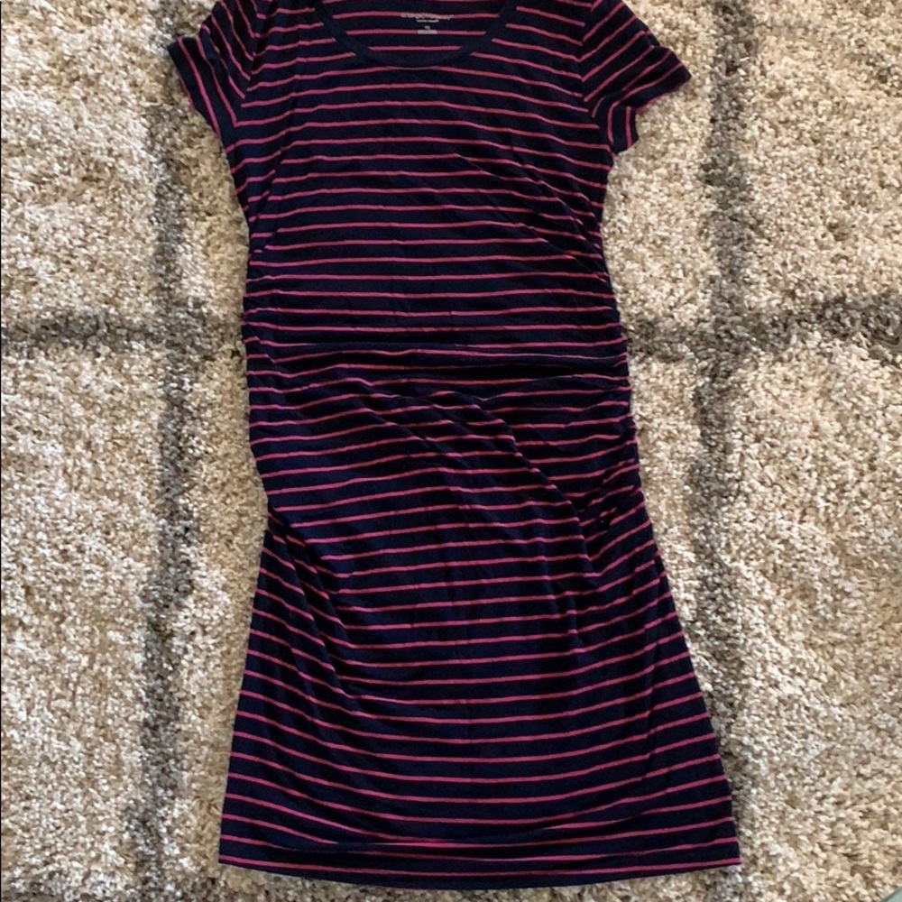 Maternity bodicon dress.